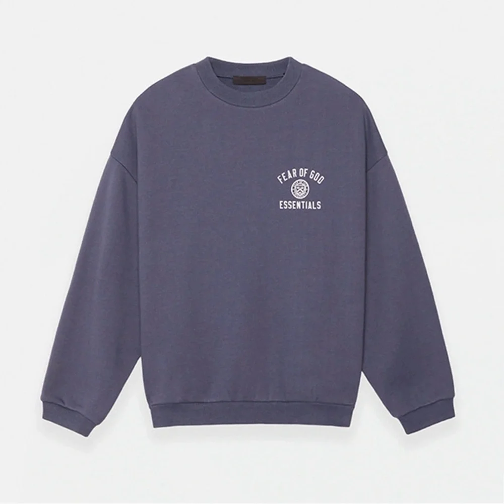 Essentials Pullover Men's Sweater in Dark Blue - Picture 1 of 5